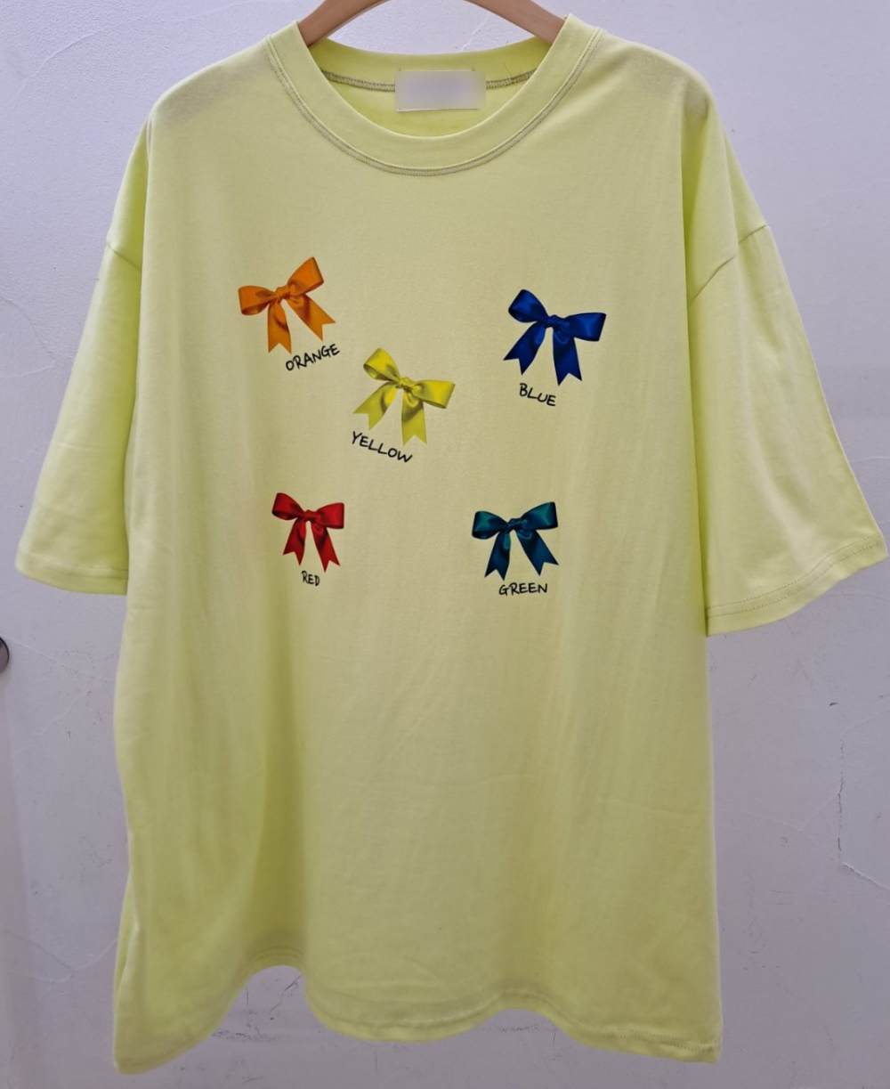 반팔 티셔츠 아이보리 색상 이미지-S1L23